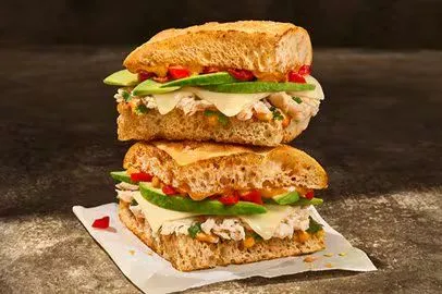 Half Chipotle Chicken Avo Melt